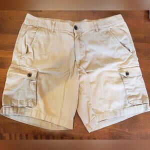Crane L Cargo brown cargo shorts‎
